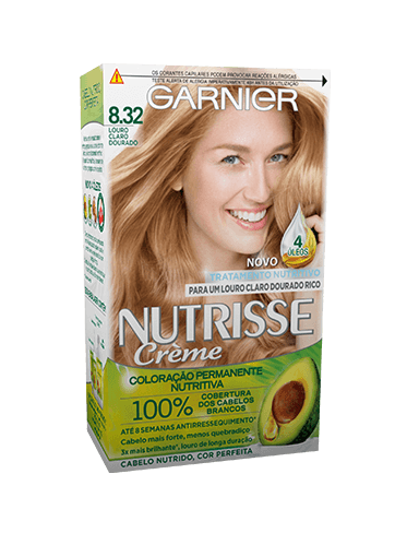 coloração nutrisse 8.32 louro claro dourado